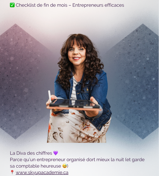 ✅ Checklist de fin de mois – Entrepreneurs efficaces
